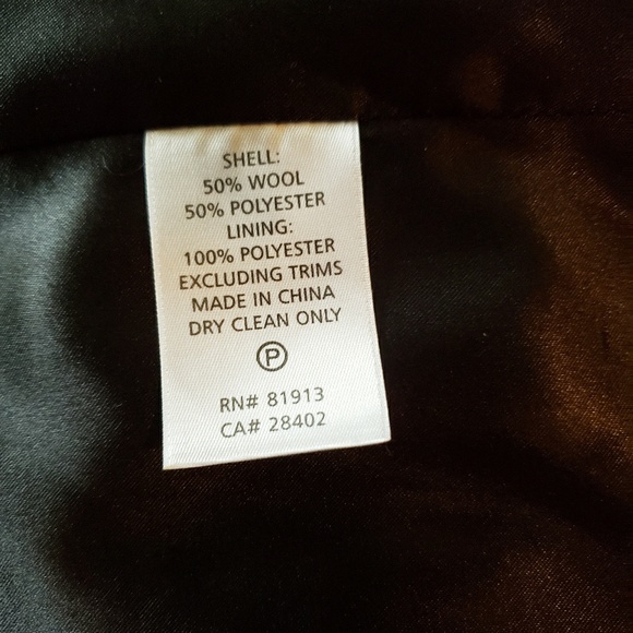 Anthro Tracy Reese Black Embroidered Wool Coat - Picture 5 of 6